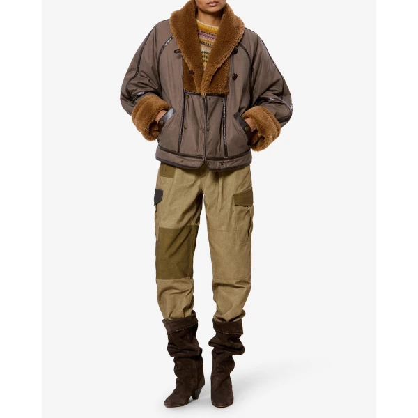 Isabel Marant Olinka Jacket in Brown | Jackets | Luxury Shoes 