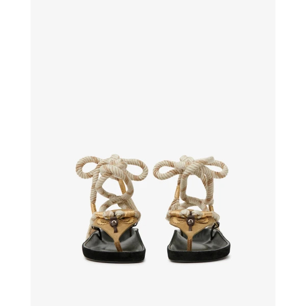 Isabel Marant Onyna Sandals in Taupe | Sandals | Luxury Shoes 