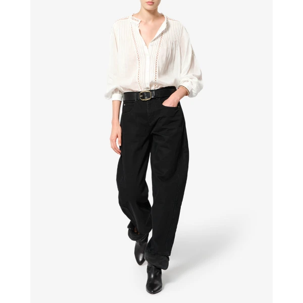 Isabel Marant Oriane Jeans in Black | Denim | Luxury Shoes 