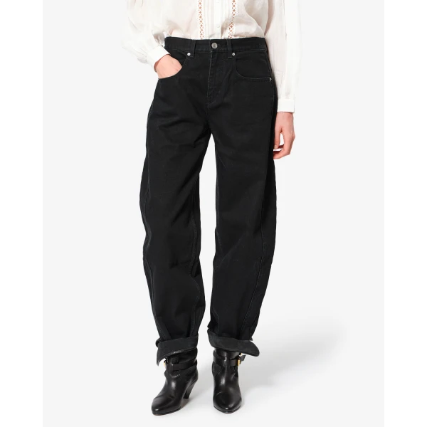 Isabel Marant Oriane Jeans in Black | Denim | Luxury Shoes 