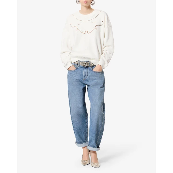 Isabel Marant Oriane Jeans in Light Blue | Denim | Luxury Shoes 