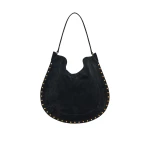 Isabel Marant Oskan Hobo Soft Suede Bag in Black | Women | Luxury Shoes 