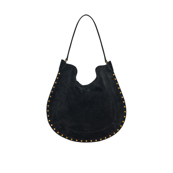 Isabel Marant Oskan Hobo Soft Suede Bag in Black | Women | Luxury Shoes 