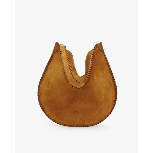 Isabel Marant Oskan Hobo Soft Suede Bag in Cognac | Shoulder & Crossbody Bags | Luxury Shoes 