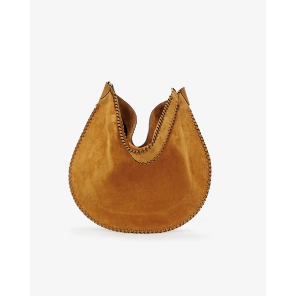 Isabel Marant Oskan Hobo Soft Suede Bag in Cognac | Shoulder & Crossbody Bags | Luxury Shoes 