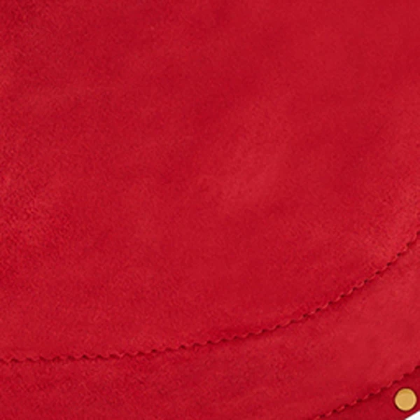 Isabel Marant Oskan Hobo Soft Suede Bag in Scarlet Red | Shoulder & Crossbody Bags | Luxury Shoes 
