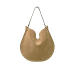 Isabel Marant Oskan Hobo Soft Suede Bag in Taupe | Women | Luxury Shoes 