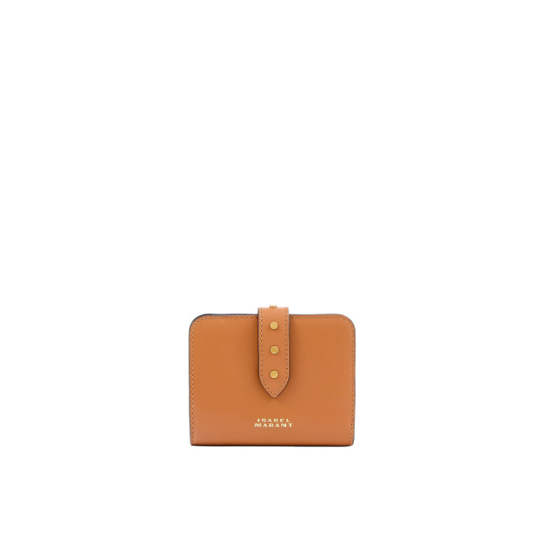 Isabel Marant Oskan Leather Wallet in Cognac | Women | Luxury Shoes 