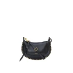 Isabel Marant Oskan Moon Bag in Leather, Black Isabel Marant Oskan Moon Bag in Leather, Black | Women | Luxury Shoes