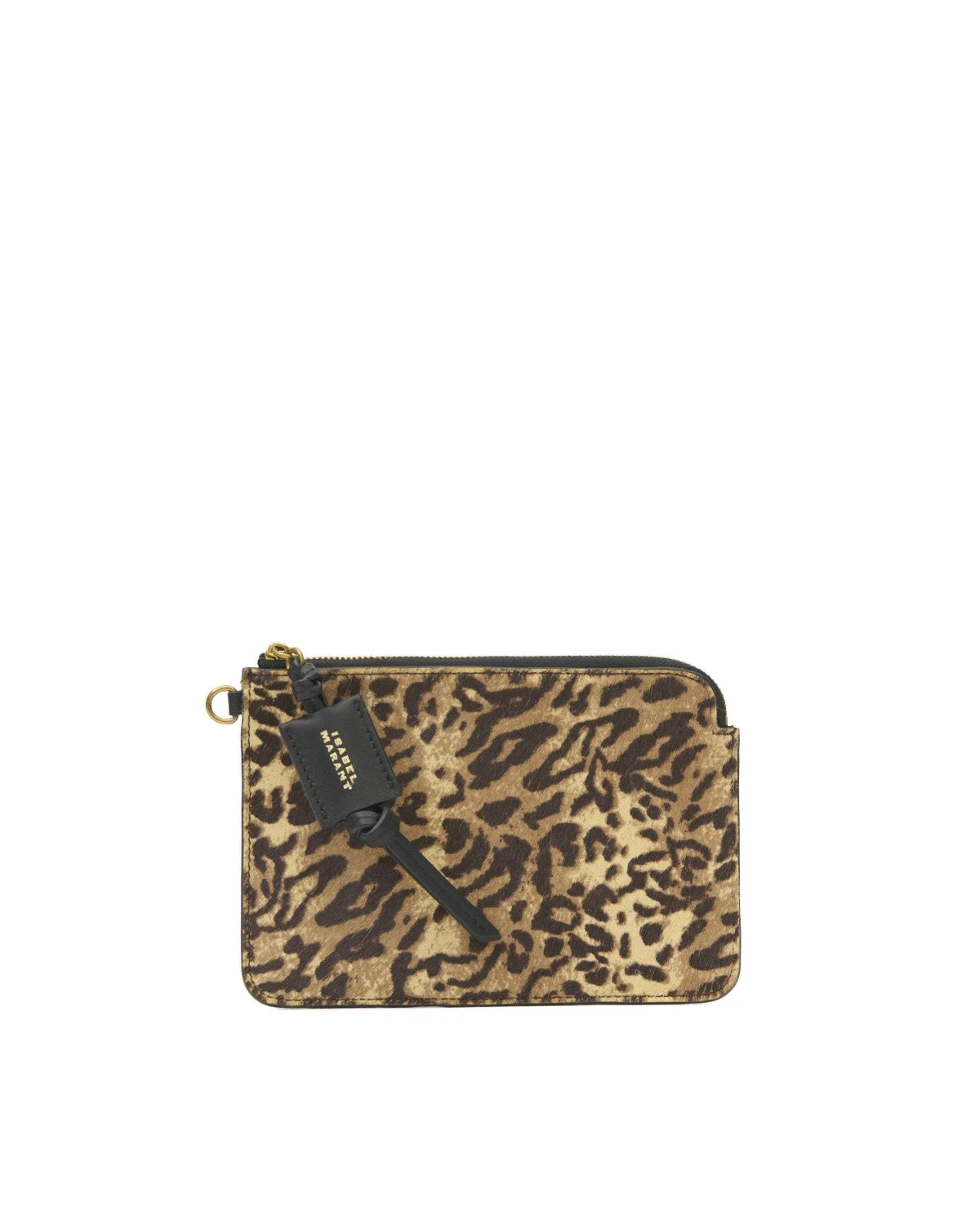 Isabel Marant Oskan Pony Leather Zip Pouch in Fauve Isabel Marant Oskan Pony Leather Zip Pouch in Fauve | Women | Luxury Shoes