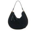 Isabel Marant Oskan Soft L Suede Bag in Black | Women | Luxury Shoes 