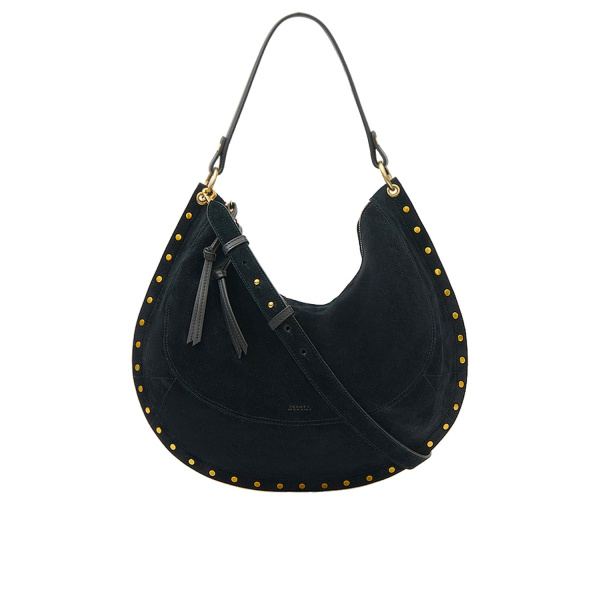 Isabel Marant Oskan Soft L Suede Bag in Black | Women | Luxury Shoes 