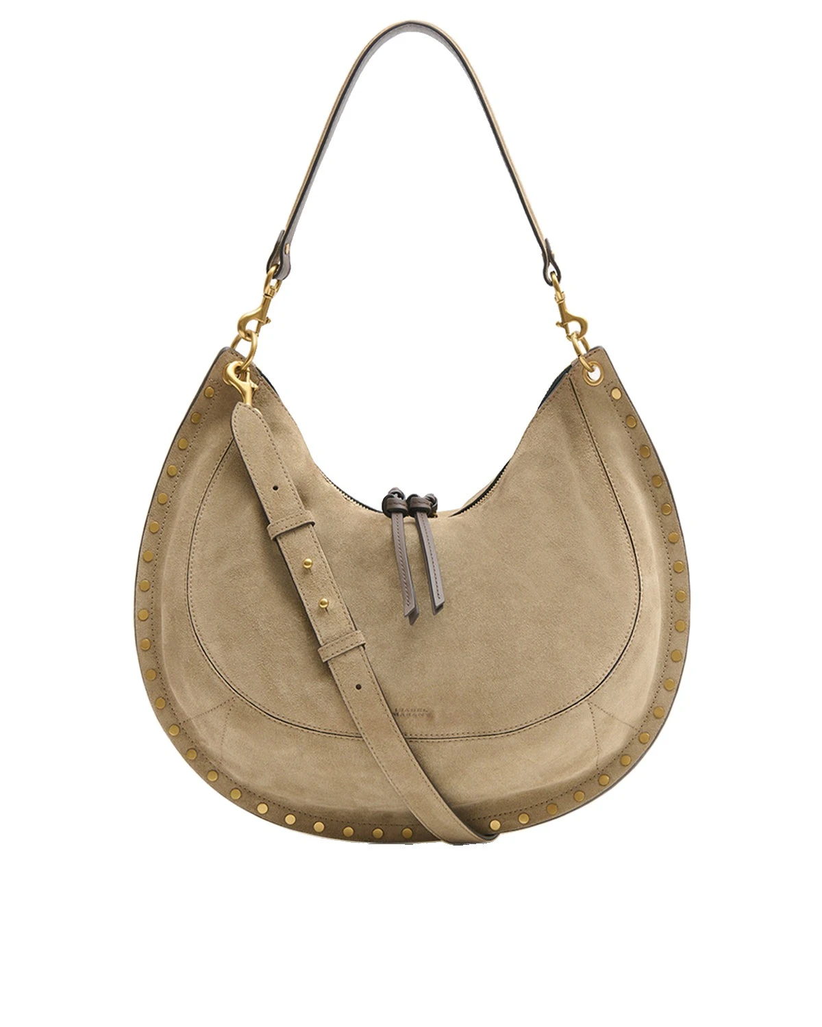 Isabel Marant Oskan Soft L Suede Bag in Smoky Taupe Isabel Marant Oskan Soft L Suede Bag in Smoky Taupe | Women | Luxury Shoes