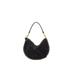 Isabel Marant Oskan Soft Zip Bag in Suede Leather, Black Isabel Marant Oskan Soft Zip Bag in Suede Leather, Black | Women | Luxury Shoes