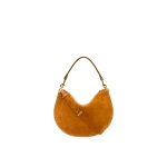 Isabel Marant Oskan Soft Zip Bag in Suede Leather, Cognac Isabel Marant Oskan Soft Zip Bag in Suede Leather, Cognac | Women | Luxury Shoes
