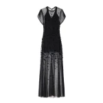 Isabel Marant Otalia Lace Dress in Black | Women | Luxury Shoes 