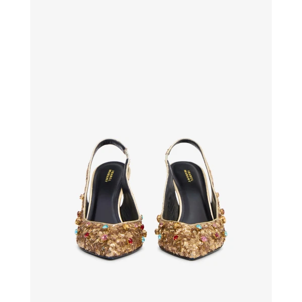 Isabel Marant Pafya Pumps in Light Gold | Heels | Luxury Shoes 