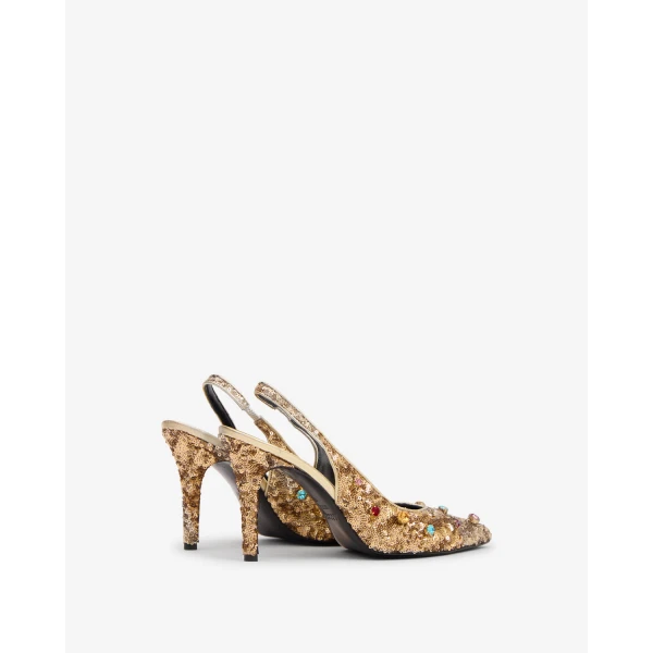 Isabel Marant Pafya Pumps in Light Gold | Heels | Luxury Shoes 