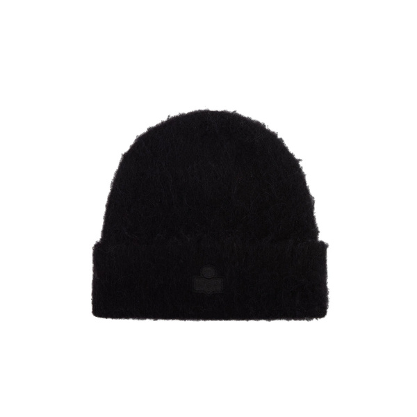 Isabel Marant Peeta Alpaca Beanie in Black | Women | Luxury Shoes 