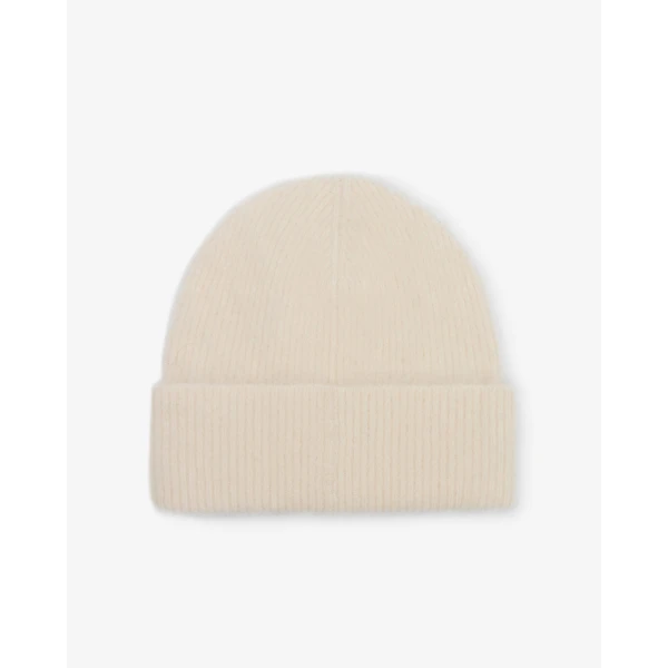 Isabel Marant Peeta Alpaca Beanie in Ecru | Hats | Luxury Shoes 