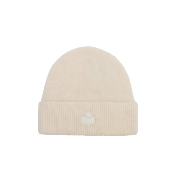 Isabel Marant Peeta Alpaca Beanie in Ecru | Women | Luxury Shoes 
