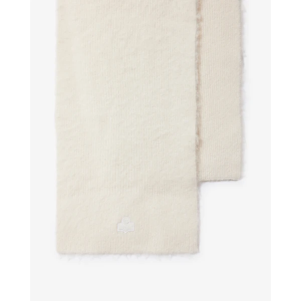 Isabel Marant Peliz Alpaca Scarf in Ecru | Scarves | Luxury Shoes 