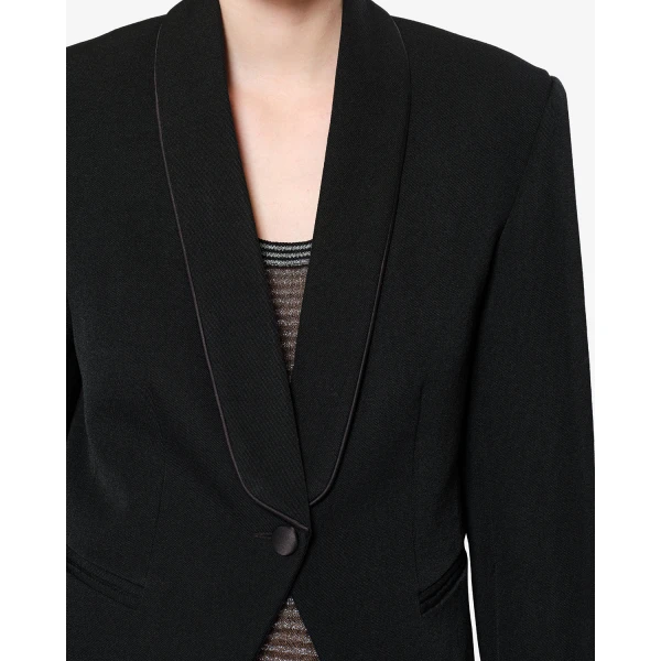 Isabel Marant Pialena Wool Jacket in Black | Jackets | Luxury Shoes 