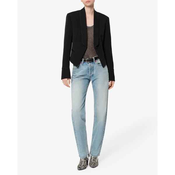 Isabel Marant Pialena Wool Jacket in Black | Jackets | Luxury Shoes 
