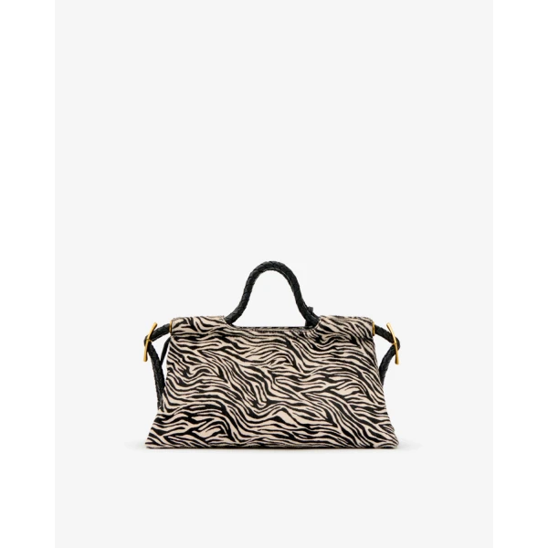 Isabel Marant Pipa M Bag in Pony Leather, Zebra | Shoulder & Crossbody Bags | Luxury Shoes 