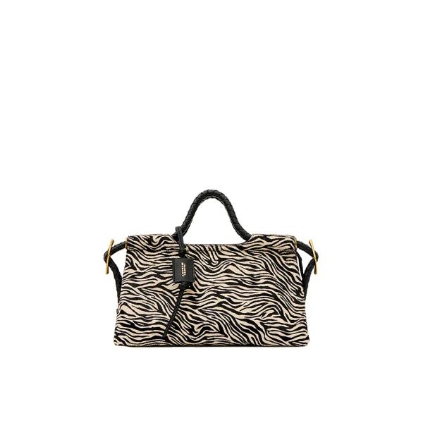 Isabel Marant Pipa M Bag in Pony Leather, Zebra | Women | Luxury Shoes 