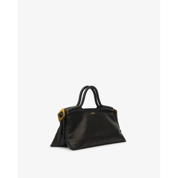 Isabel Marant Pipa M Leather Bag in Black | Shoulder & Crossbody Bags | Luxury Shoes 