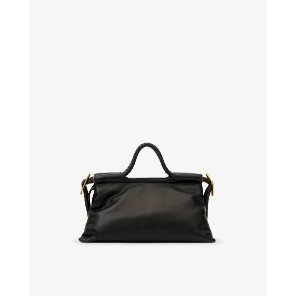 Isabel Marant Pipa M Leather Bag in Black | Shoulder & Crossbody Bags | Luxury Shoes 