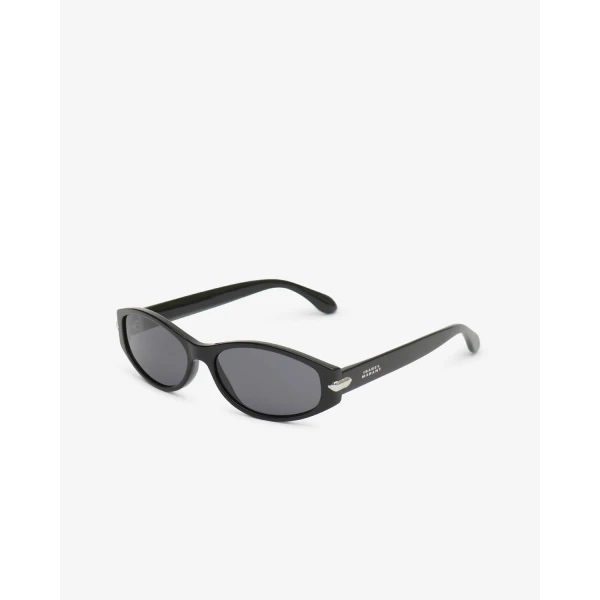 Isabel Marant Pixa Sunglasses in Black Palladium and Gray | Sunglasses | Luxury Shoes 