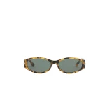 Isabel Marant Pixa Sunglasses in Havana Honey and Green | Women | Luxury Shoes 