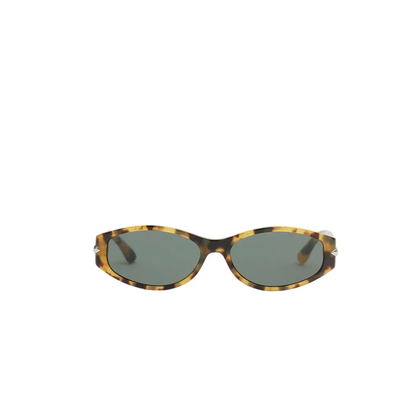 Isabel Marant Pixa Sunglasses in Havana Honey and Green | Women | Luxury Shoes 