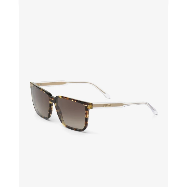 Isabel Marant Priya Squared Sunglasses in Havana and Brown Shaded | Sunglasses | Luxury Shoes 