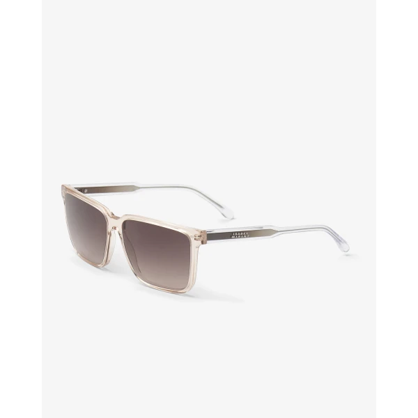 Isabel Marant Priya Squared Sunglasses in Pink and Brown Shaded | Sunglasses | Luxury Shoes 
