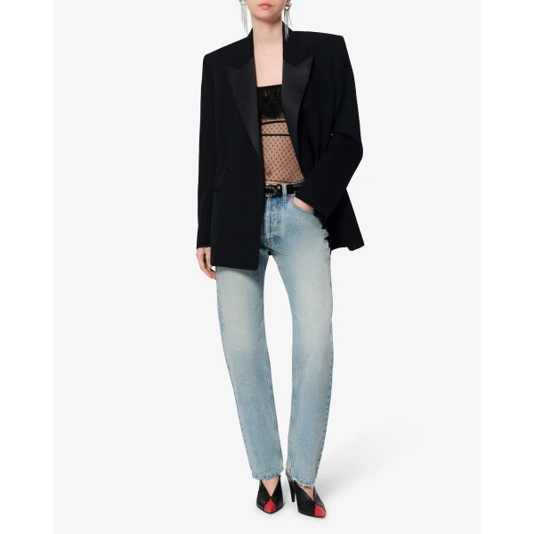 Isabel Marant Ranyae Wool Jacket in Black | Jackets | Luxury Shoes 