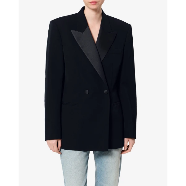 Isabel Marant Ranyae Wool Jacket in Black | Jackets | Luxury Shoes 