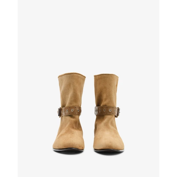 Isabel Marant Reena Ankle Boots in Taupe | Boots | Luxury Shoes 