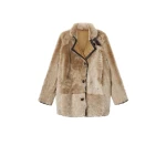 Isabel Marant Rema Shearling Coat in Ecru Isabel Marant Rema Shearling Coat in Ecru | Women | Luxury Shoes