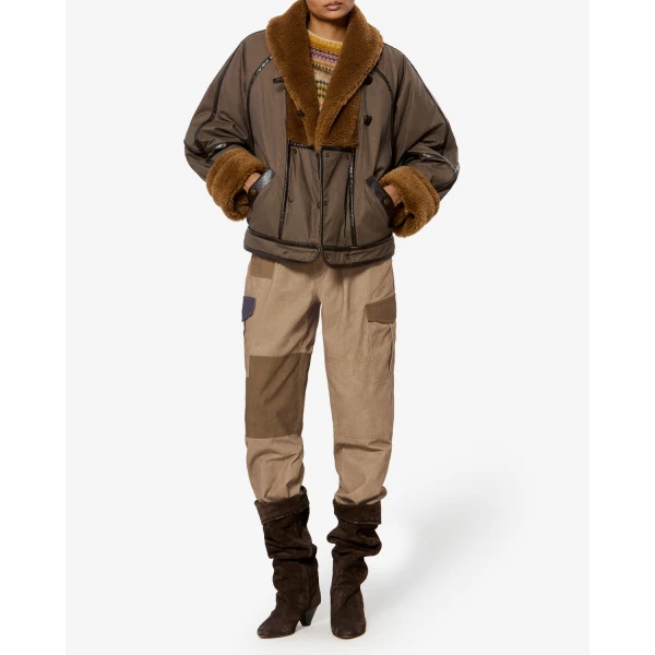 Isabel Marant Renzae Pants in Khaki | Wide leg pants | Luxury Shoes 
