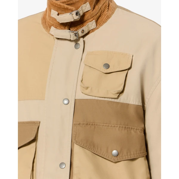 Isabel Marant Risla Jacket in Beige | Shearling Jackets | Luxury Shoes 