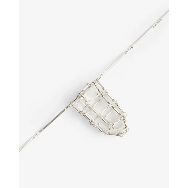 Isabel Marant Rock Crystal Necklace in Silver | Necklace | Luxury Shoes 