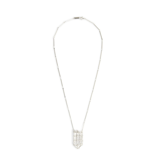 Isabel Marant Rock Crystal Necklace in Silver | Women | Luxury Shoes 