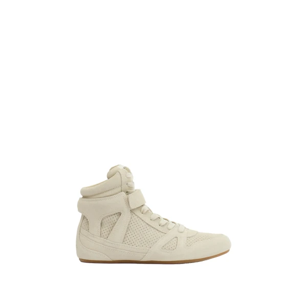 Isabel Marant Senny High Sneakers in Chalk | Women | Luxury Shoes 