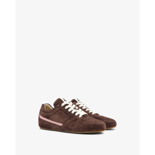 Isabel Marant Senny Low Sneakers in Chocolate | Sneakers | Luxury Shoes 