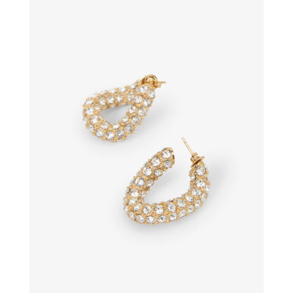 Isabel Marant Shiny Funky Earrings in Transparent | Earrings | Luxury Shoes 