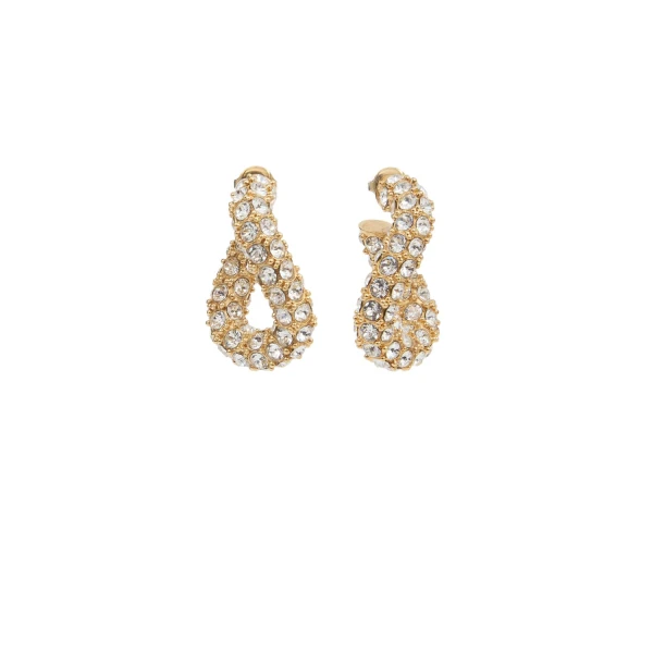 Shiny Funky Earrings in Transparent