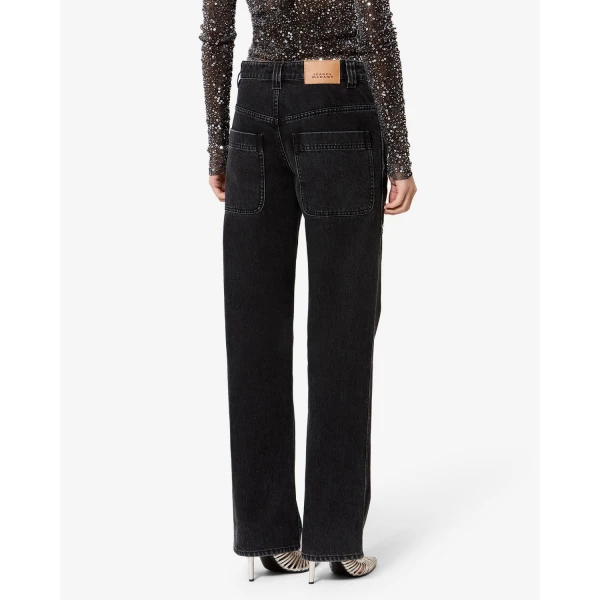 Isabel Marant Silka Jeans in Black | Denim | Luxury Shoes 